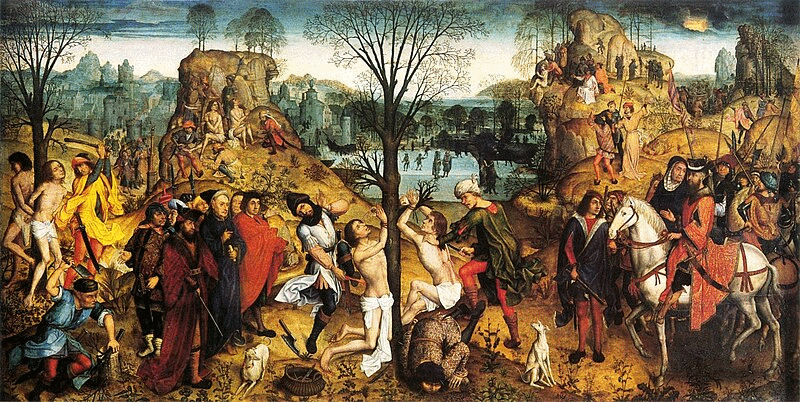 Aert van den Bossche: De martelaarsdood van Crispinus en Crispinianus (1494)
